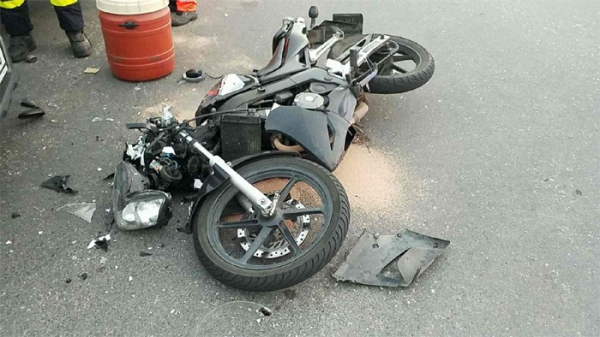 Zraněný řidič motocyklu v obci Svatý Jiří